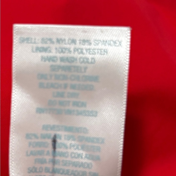 Red One Piece Swimsuit Sz XL Vacation Vibes.  Poolside. SKU 2 - Picture 7 of 7